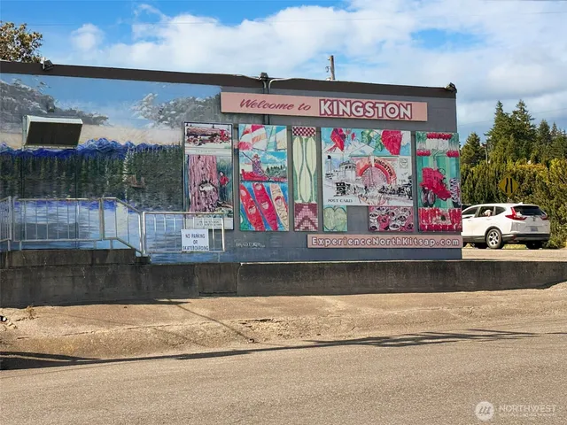 a park view with large trees