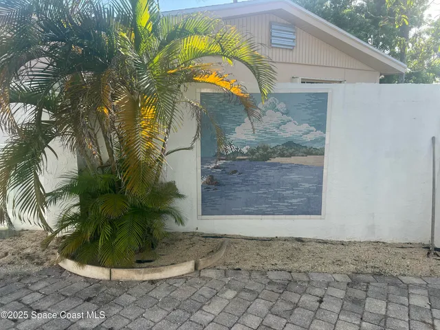 a view of a plant in a yard