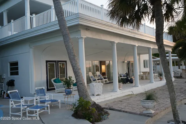 a view of a house with a patio