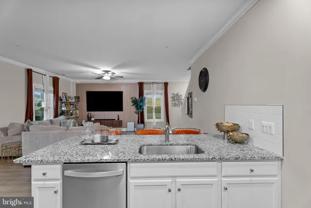 a kitchen with counter space cabinets and a sink