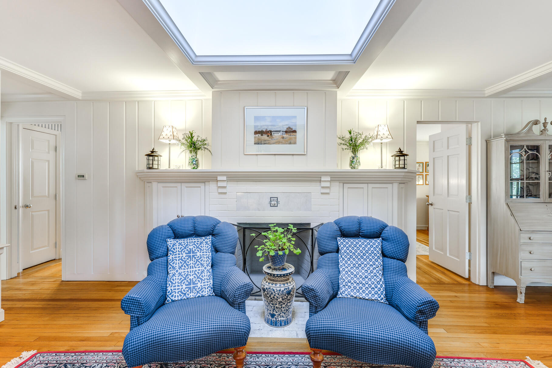 49 Fire Station Road Osterville, MA 02655 - Photo 7 of 32 a living room with furniture fireplace and a window
