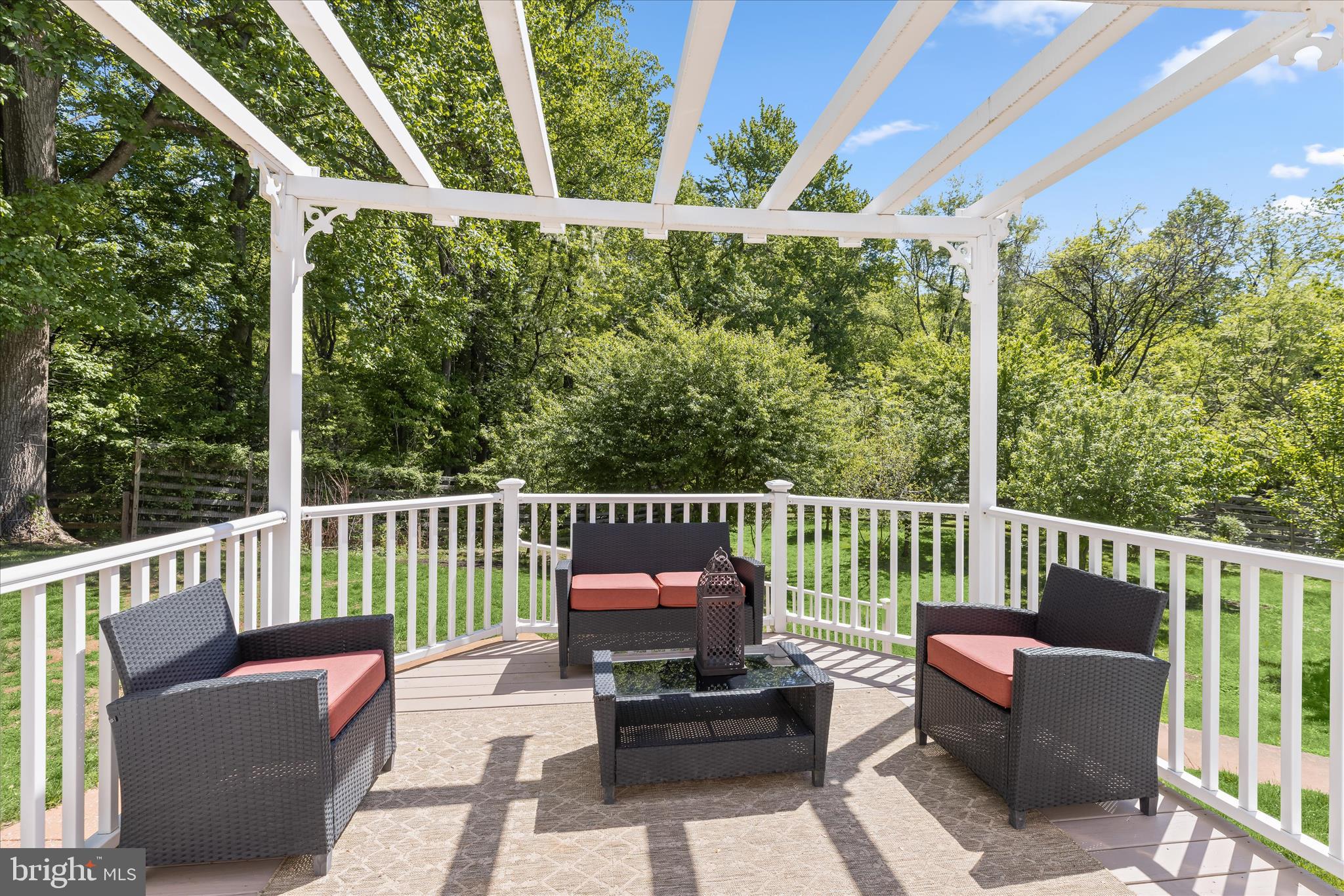 515 Garrison Forest Road Owings Mills, MD 21117 - Photo 72 of 84 a balcony with furniture and wooden floor