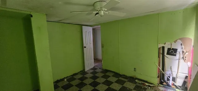 a small space with a window