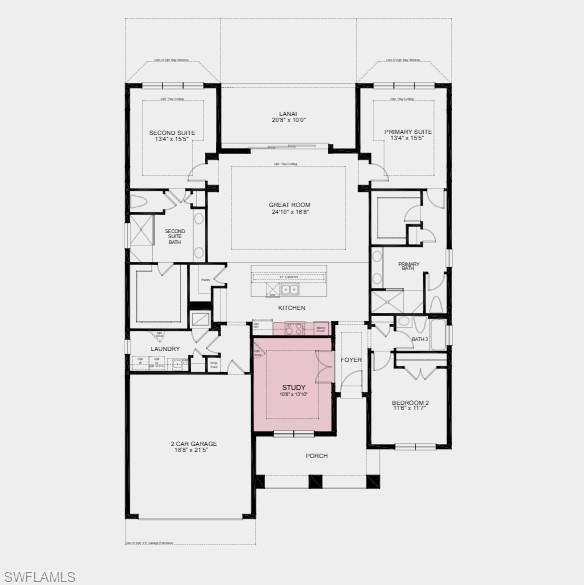 26908 Victoria Place Punta Gorda, FL 33955 - Photo 2 of 24 Structural options added include: study and gourmet kitchen.