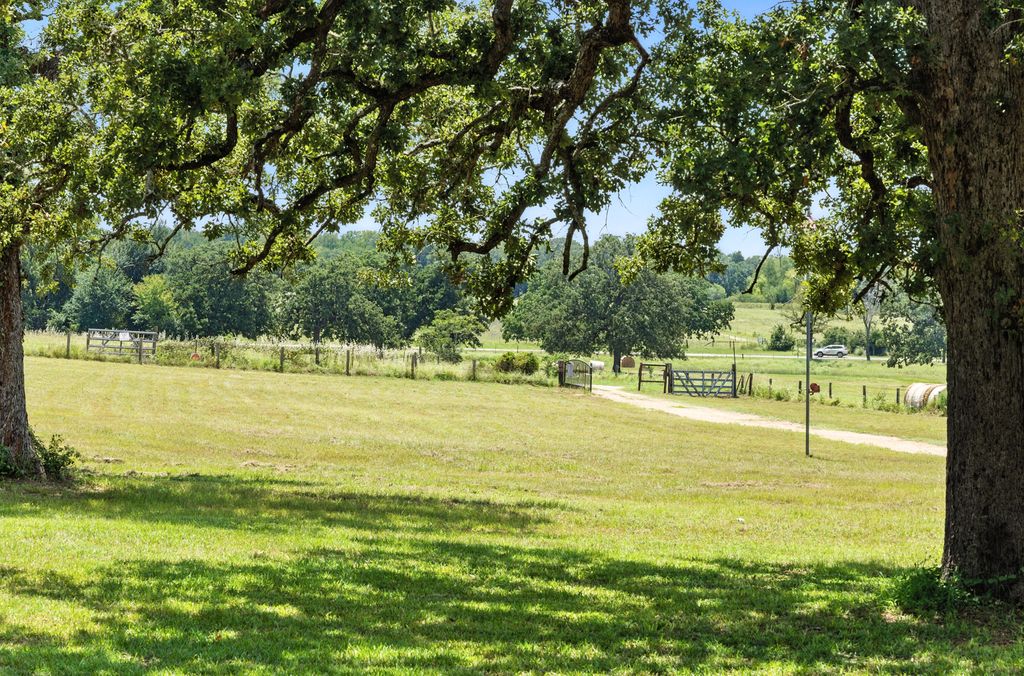 1065 Private Road 7041 Elgin, TX 78621 - Photo 32 of 38 View of home's front yard area that leads to the entry gate of the property, gorgeous country view