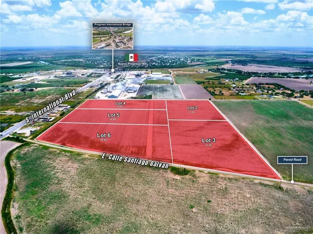 an aerial view of an outdoor space
