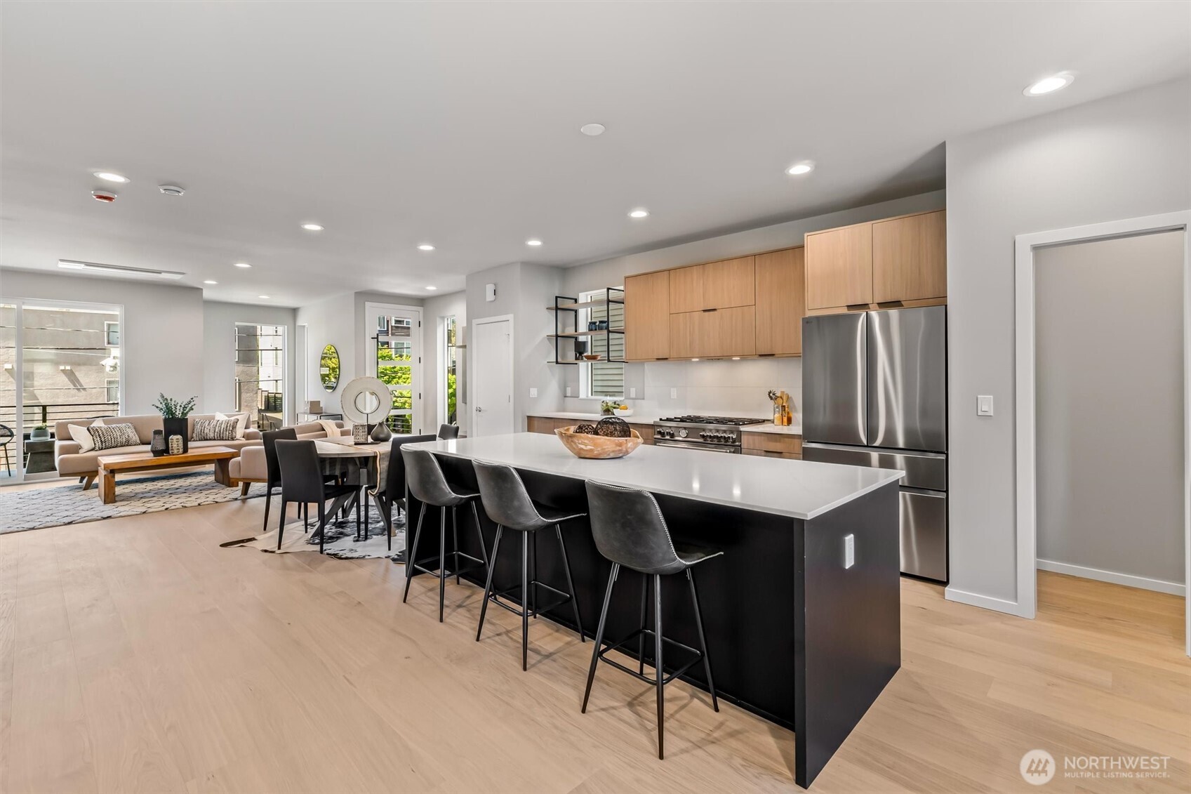 4460 Midvale Avenue North Seattle, WA 98103 - Photo 12 of 40 a kitchen with lots of counter top space and appliances