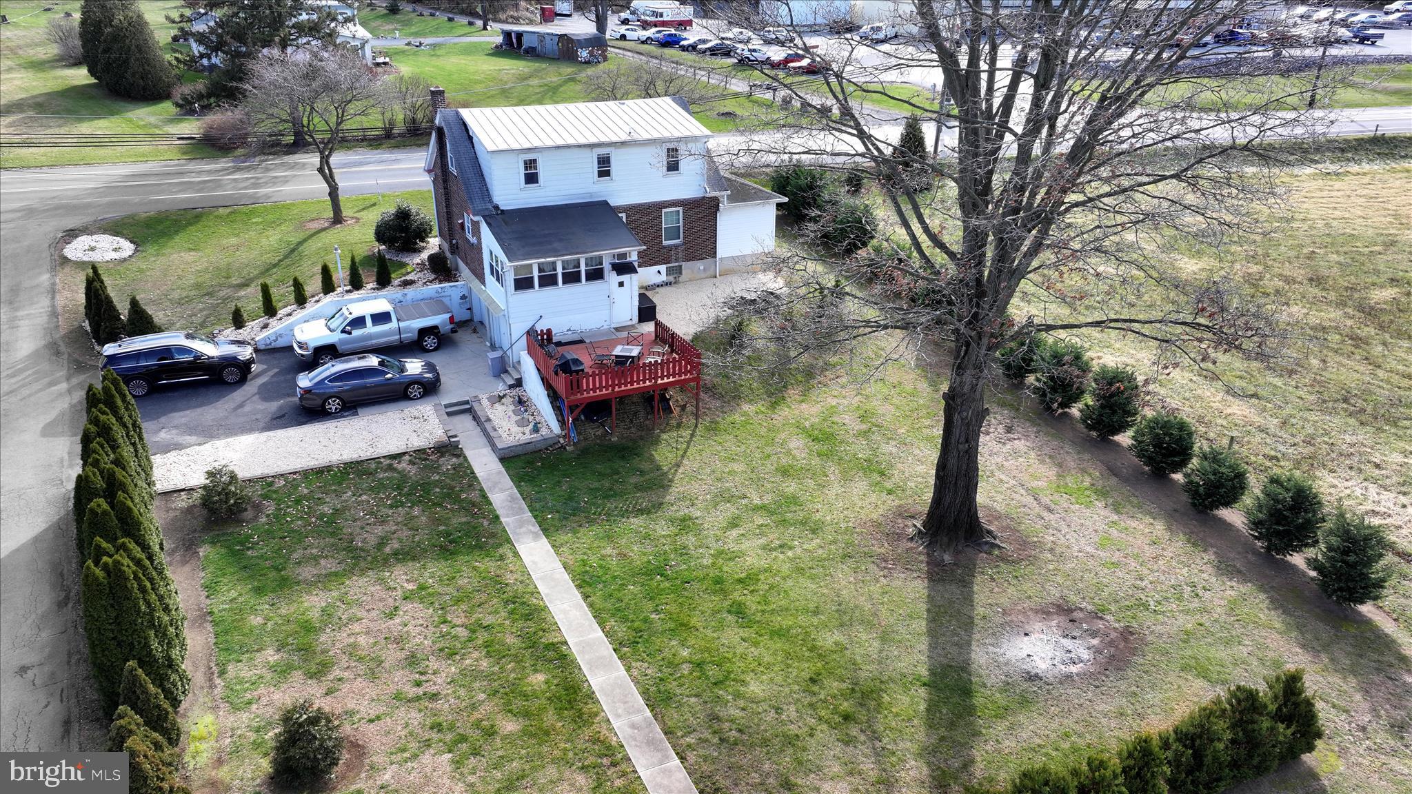 401 Park Road Fleetwood, PA 19522 - Photo 12 of 47 an aerial view of a house with garden space ocean view