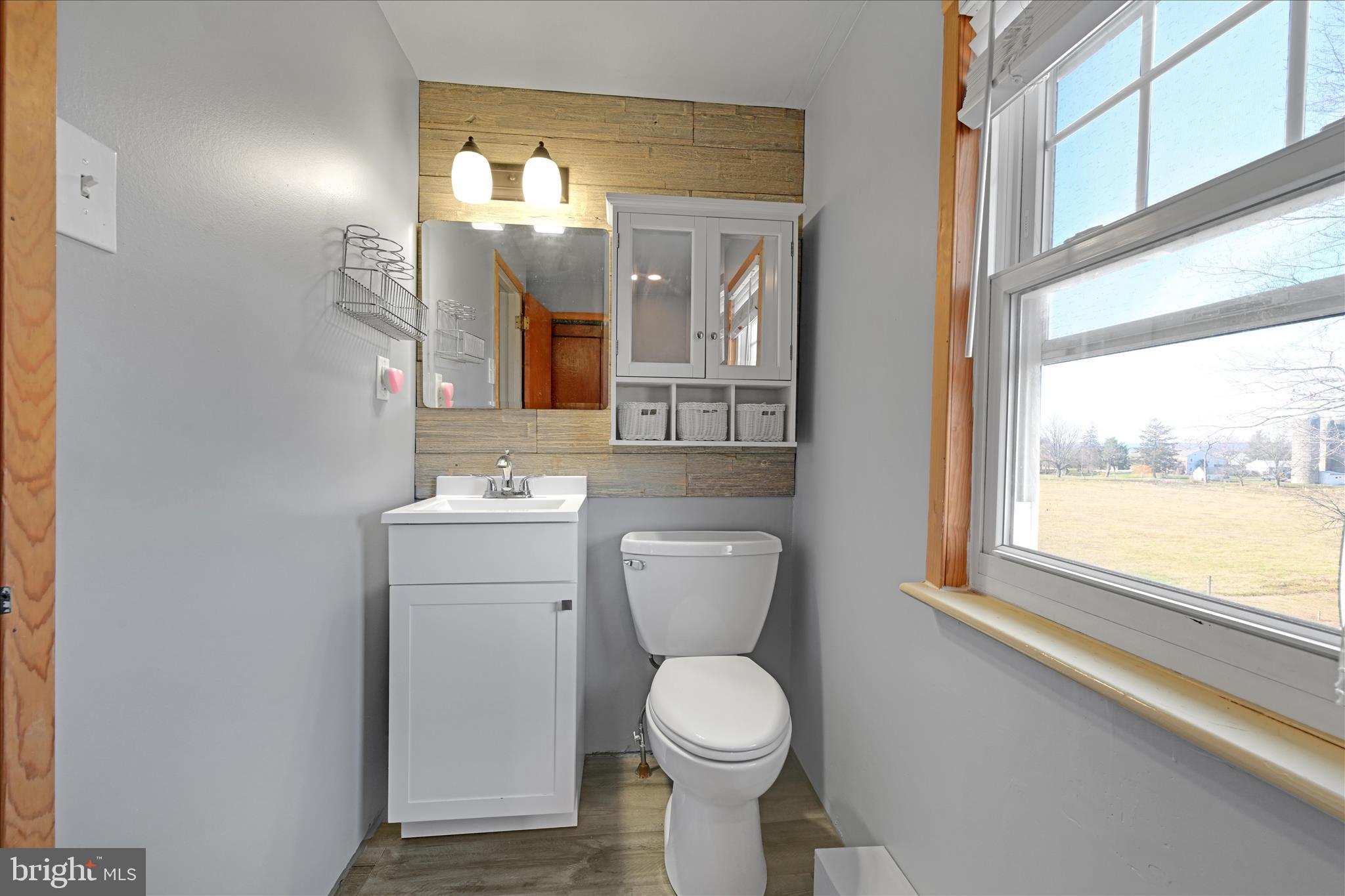 401 Park Road Fleetwood, PA 19522 - Photo 38 of 47 a bathroom with a toilet sink and mirror