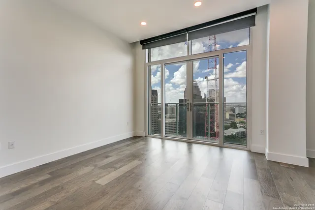 a view of an empty room