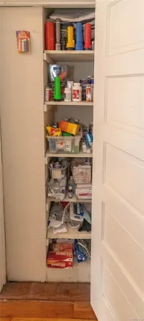 a view of a big yard next to a building