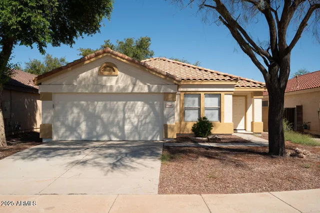 a front view of a house