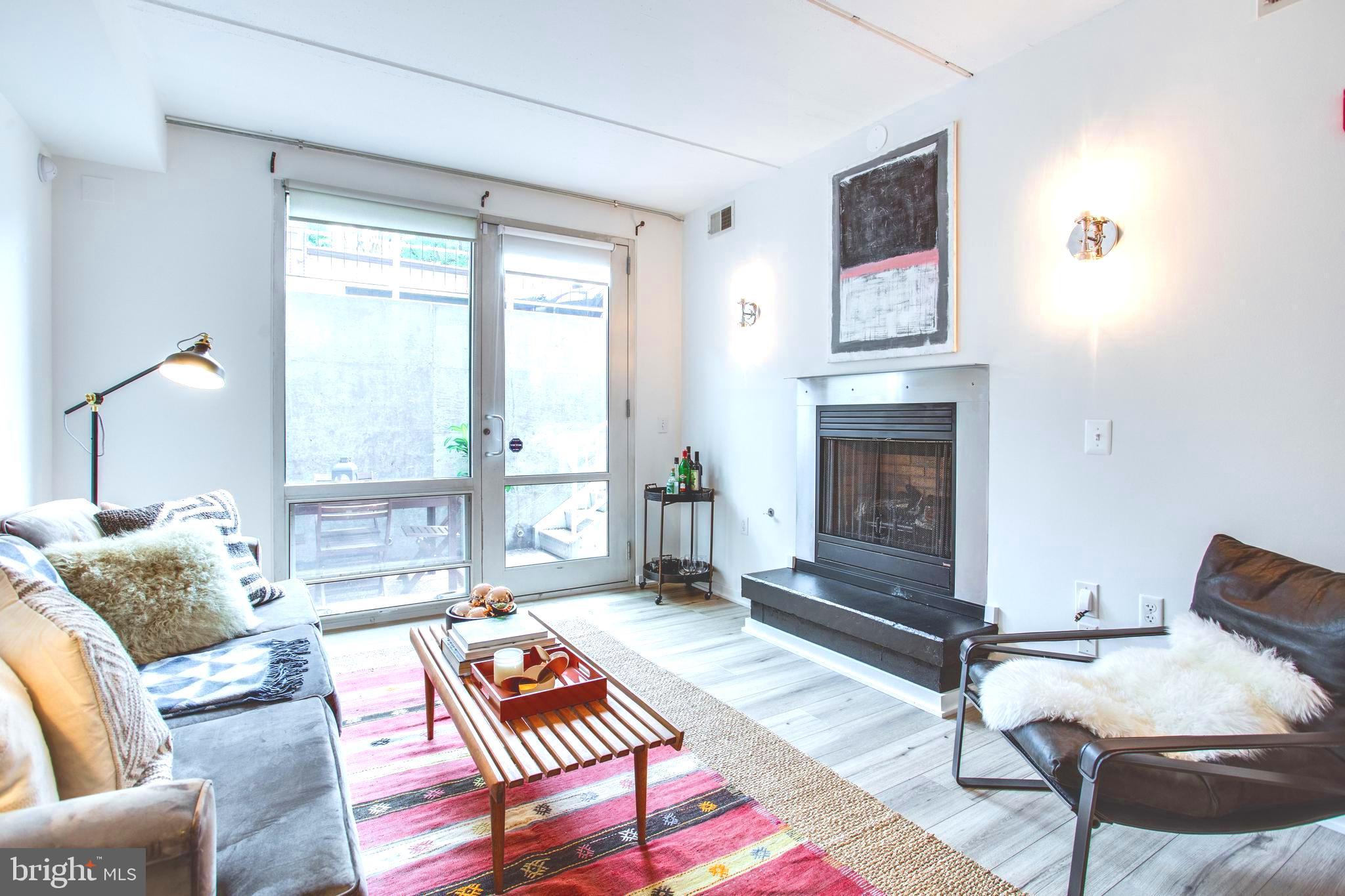 Living Room with Fireplace