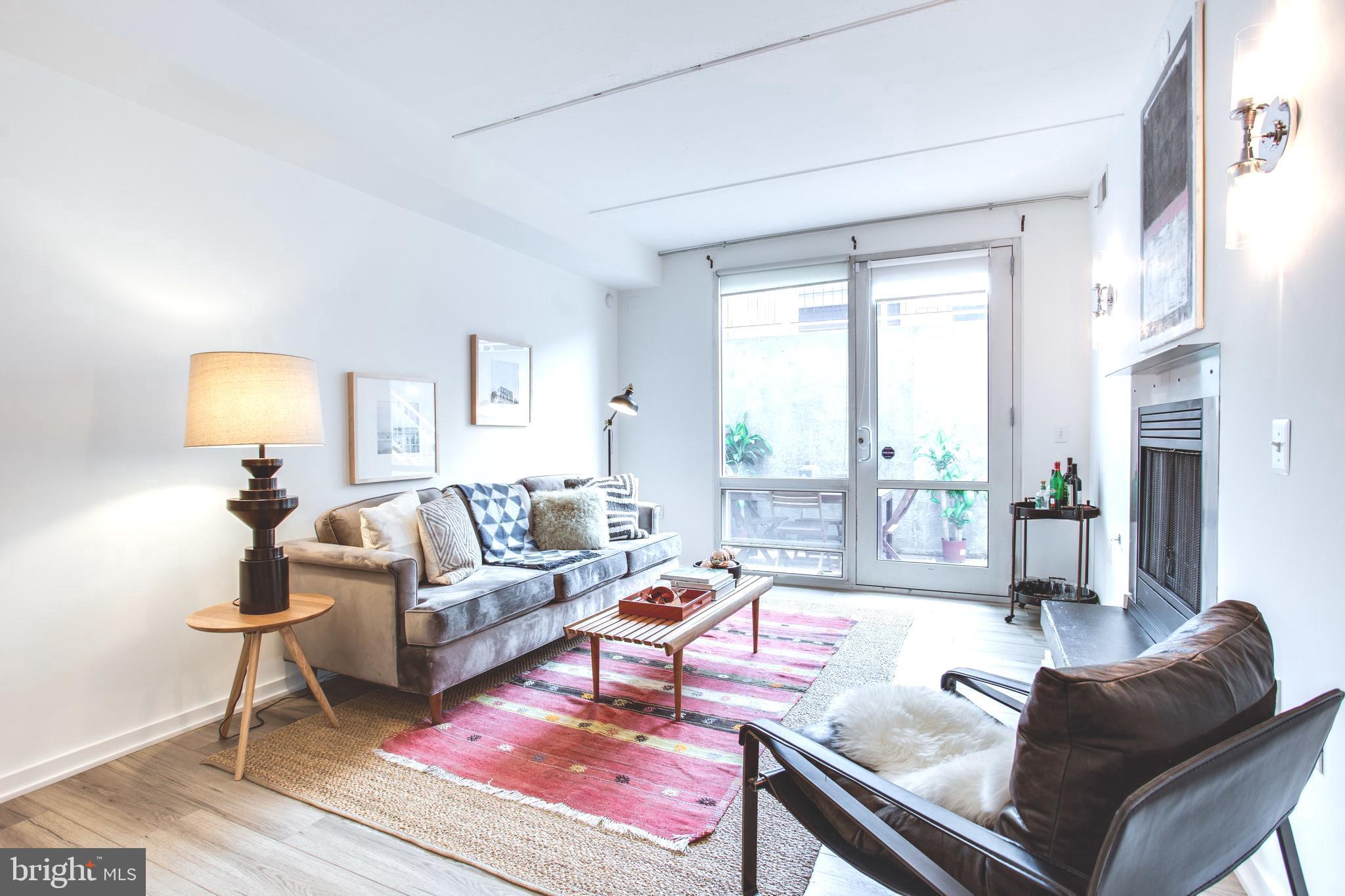 Living Room opens to large private patio