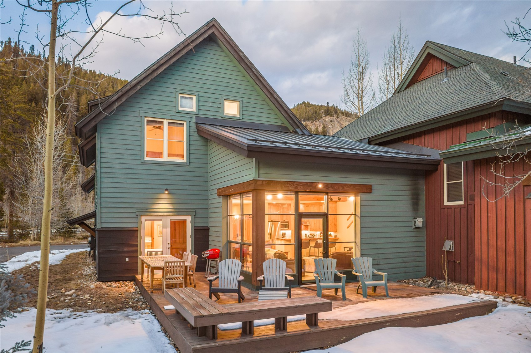 720 Alhambra Road, Unit 8741 Keystone, CO 80435 - Photo 49 of 49 a front view of a house with outdoor seating