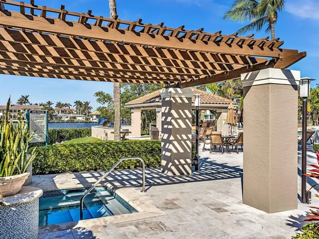 a outdoor space with lots of chairs and appliances