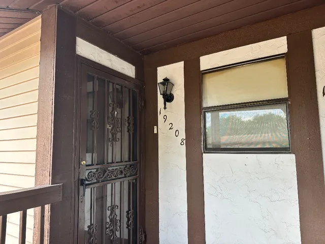 a view of front door