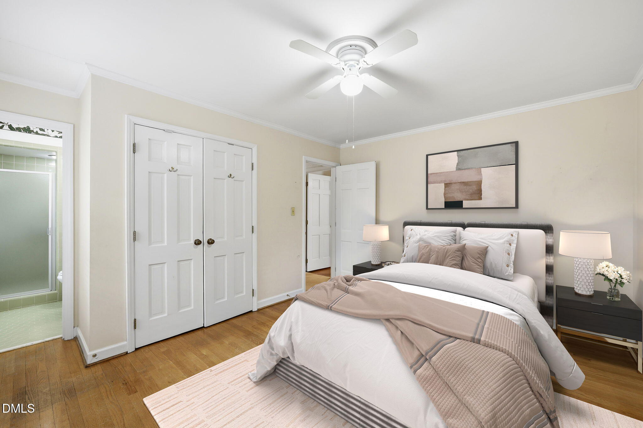 5004 Foxlair Court Raleigh, NC 27609 - Photo 29 of 54 55-web-or-mls-Master Bedroom (MID-Centur