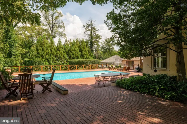 a view of outdoor space with seating area