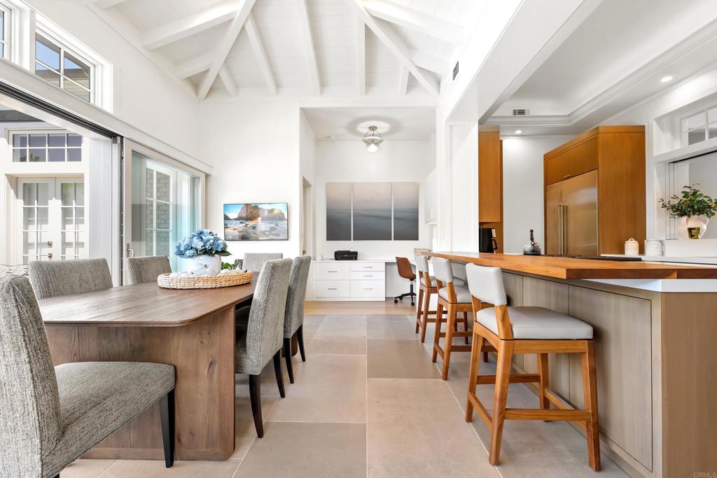 236 24th Street Del Mar, CA 92014 - Photo 15 of 44 a view of a a dining room with furniture and a large window
