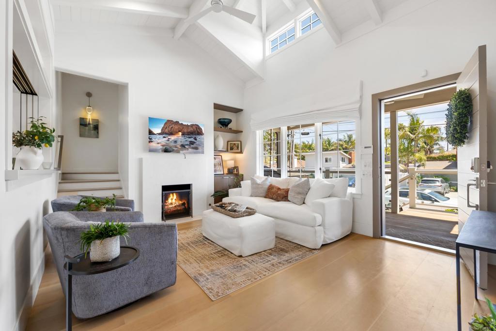 236 24th Street Del Mar, CA 92014 - Photo 4 of 44 a living room with furniture and a fireplace