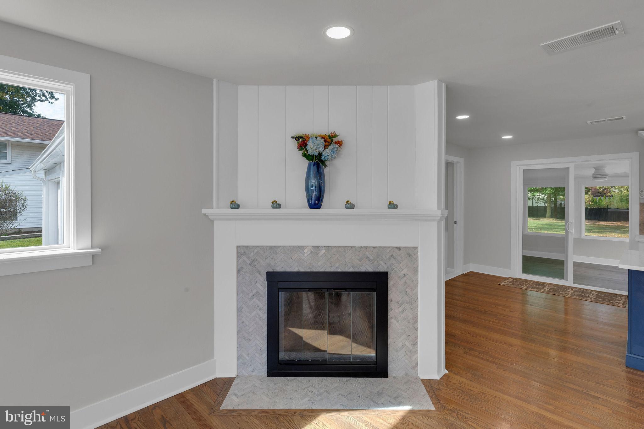 5 Spring Lane Yardley, PA 19067 - Photo 12 of 64 Living room fireplace