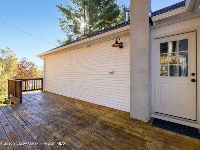 a view of a house with a deck