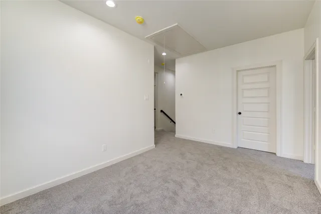 a view of an empty room