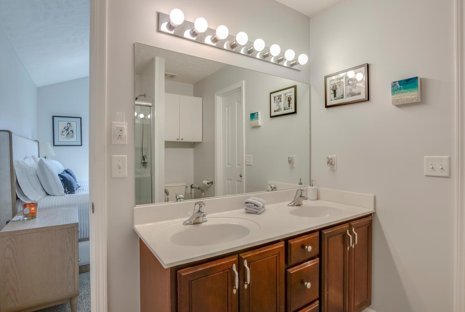 2112 Cason Trail Murfreesboro, TN 37128 - Photo 12 of 25 a bathroom with a sink double vanity and a mirror