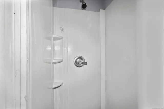a close view of bathroom shower
