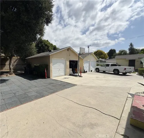 a view of a terrace with yard