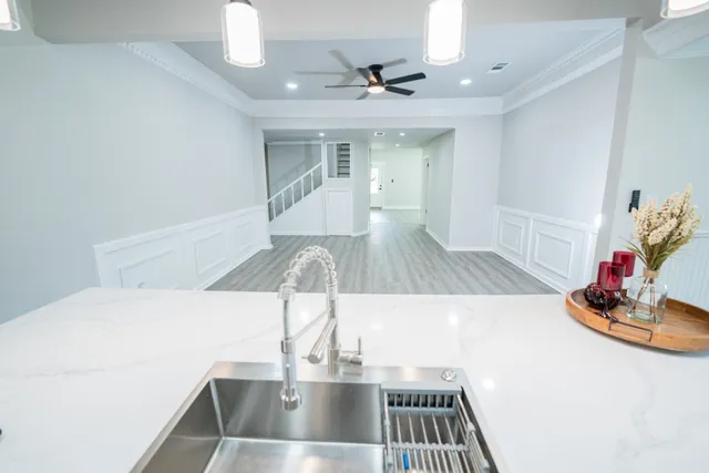 a view of living room with a couch
