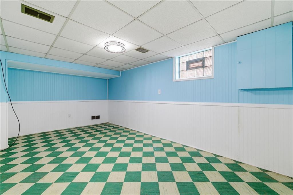 5626 5th Street Pittsburgh, PA 15236 - Photo 28 of 38 a view of a room with a black and white checkered floor