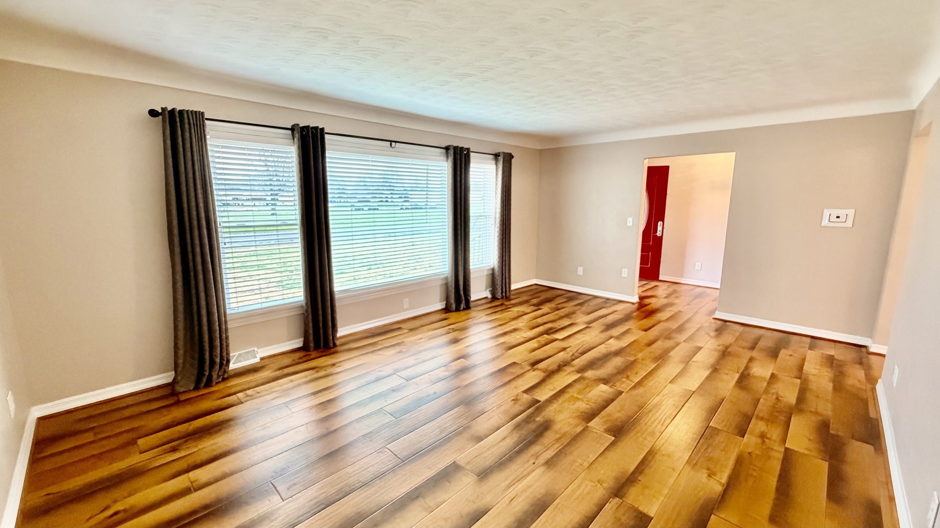 1931 West 4th Street Centralia, IL 62801 - Photo 3 of 15 a view of an empty room with wooden floor and a window