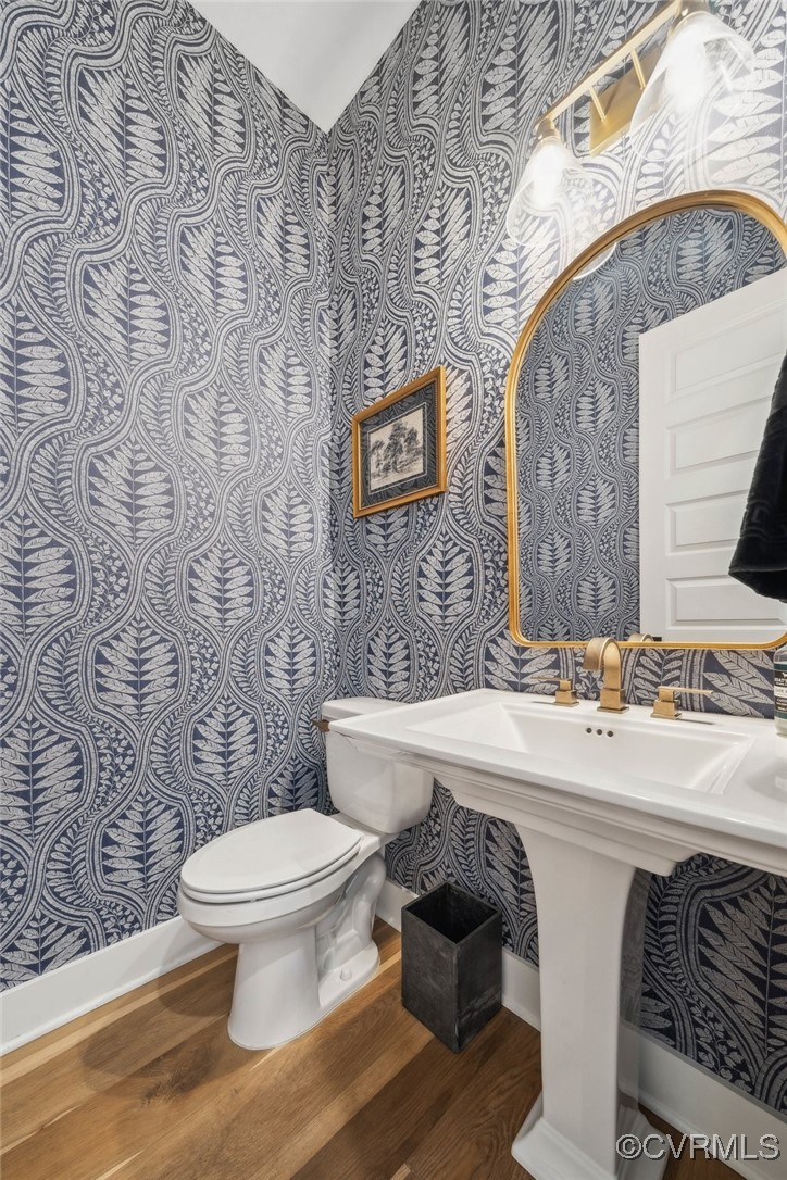 6701 Ruby Hill Road Moseley, VA 23120 - Photo 29 of 50 1st floor powder room located by entryway and stud