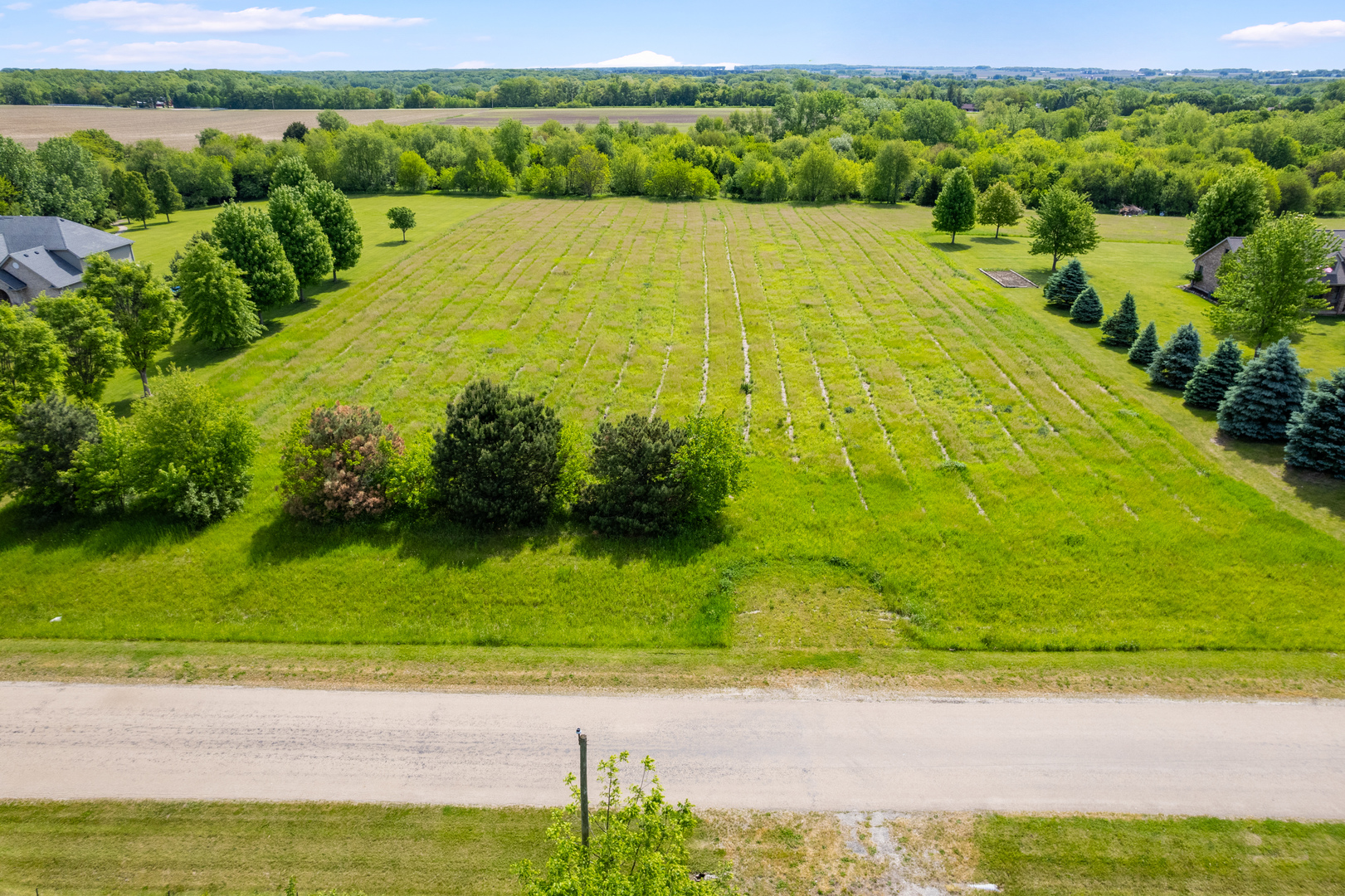 a view of an outdoor space with a lake view