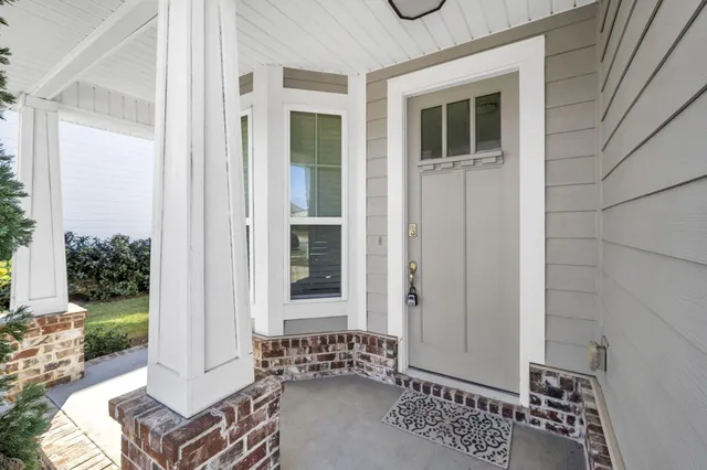 a view of front door of house