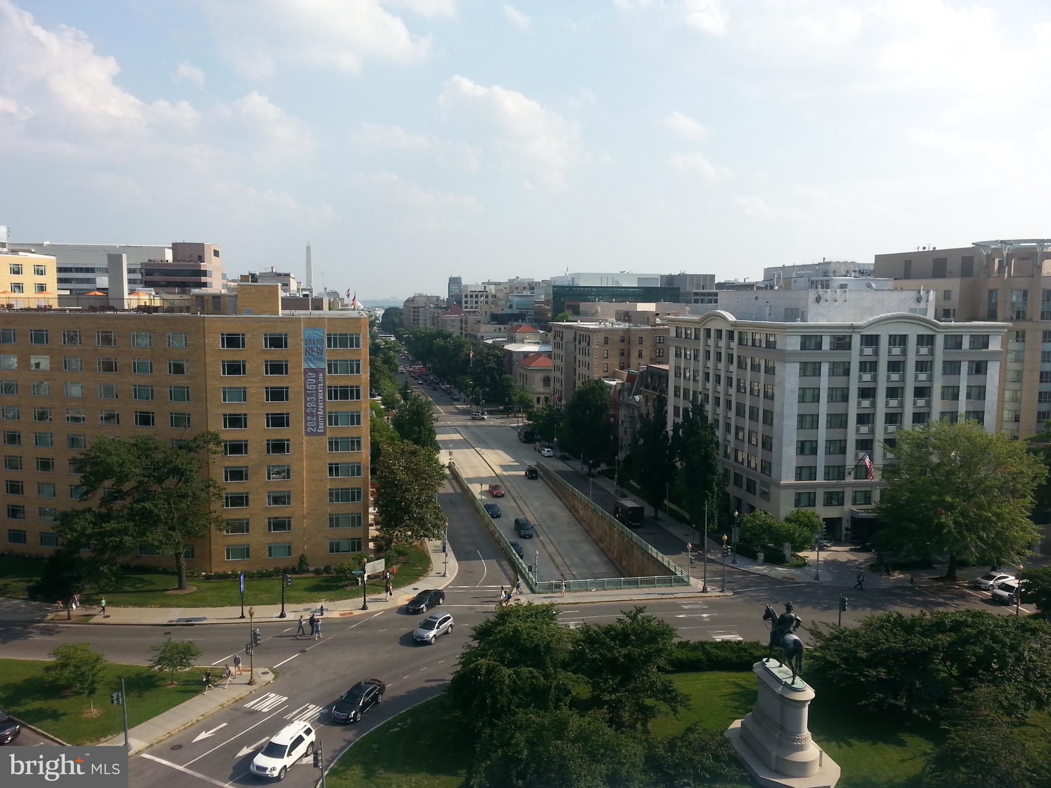 1 Scott Circle Northwest, Unit 203 Washington, DC 20005 - Photo 15 of 17 Southern view with White House in distance.