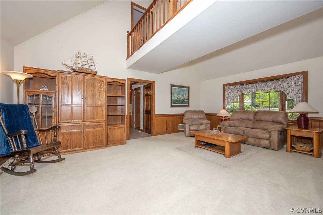 13312 Lady Ashley Road Midlothian, VA 23114 - Photo 11 of 29 Vaulted and beamed family room with bay window is