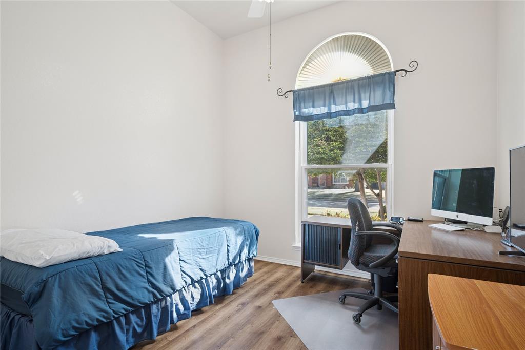 5501 Mt McKinley Road Fort Worth, TX 76137 - Photo 22 of 26 a view of a workspace with furniture and a window