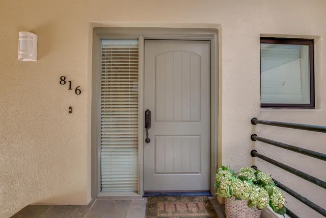 a view of front door of house