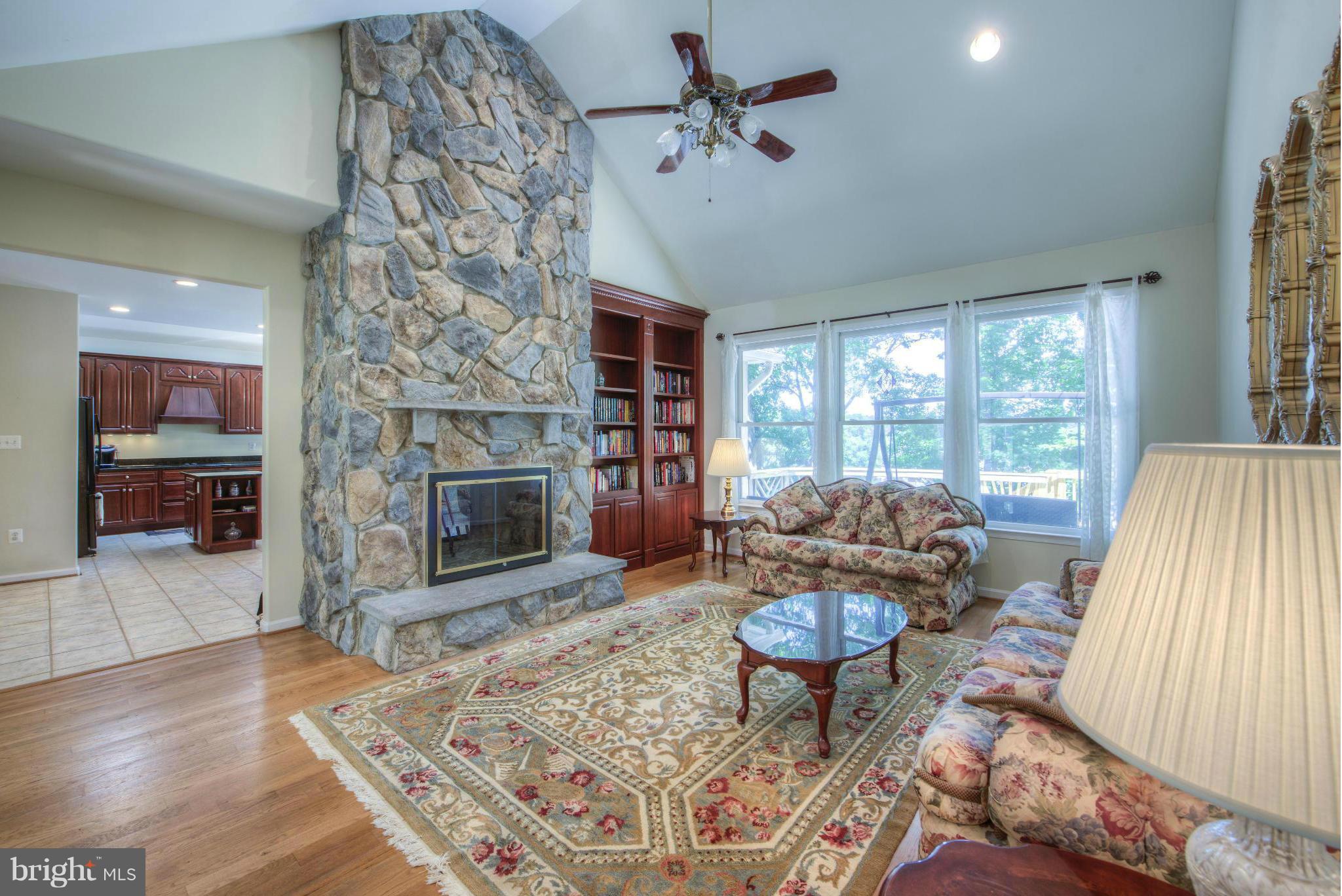 588 Douglas Road Mineral, VA 23117 - Photo 12 of 30 Great room w/vaulted ceilings & stone fire place