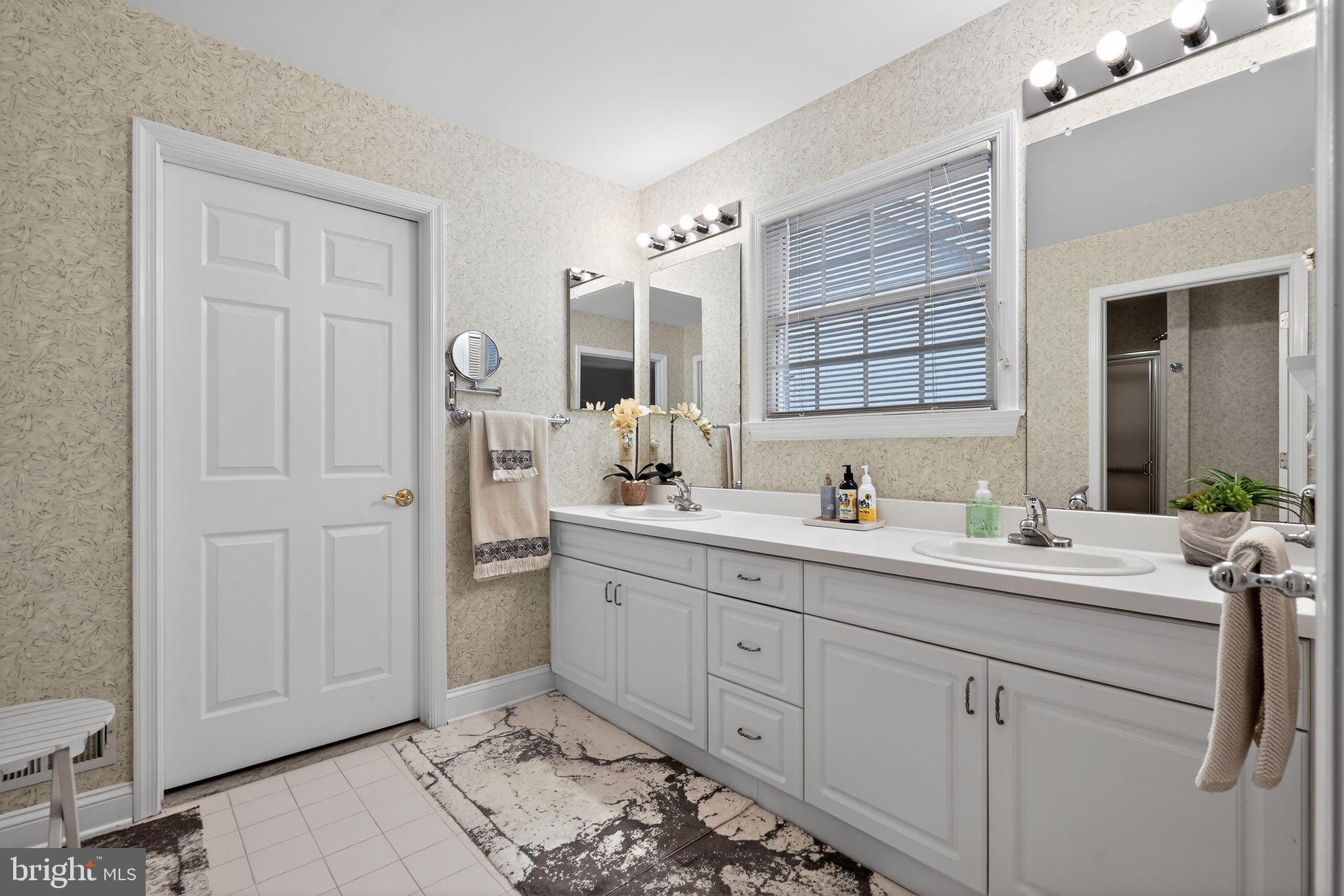 13 Hedge Row Road Princeton, NJ 08540 - Photo 37 of 41 a spacious bathroom with a double vanity sink mirror and