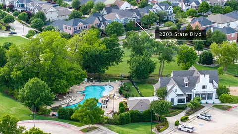 an aerial view of residential houses