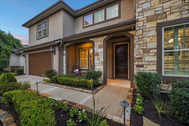 a front view of a house