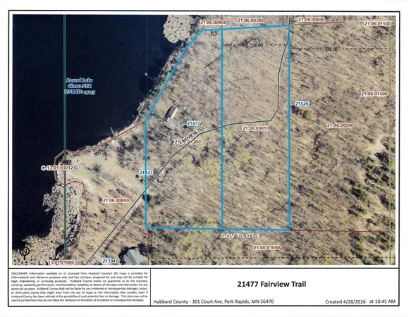 $249,900 | 21477 Fairview Trail, Nevis, MN 56467