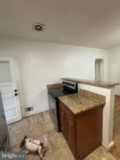 a stove top oven sitting inside of a kitchen