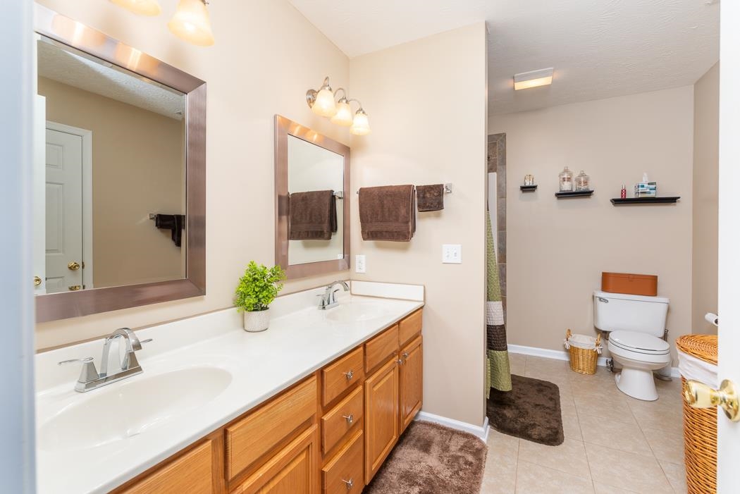 213 Inglecress Road Waynesboro, VA 22980 - Photo 30 of 68 a bathroom with a double vanity sink mirror and toilet