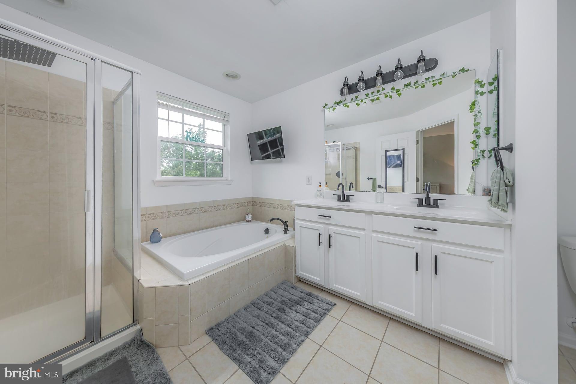 372 Concetta Drive Mount Royal, NJ 08061 - Photo 14 of 25 a spacious bathroom with a tub sink and mirror