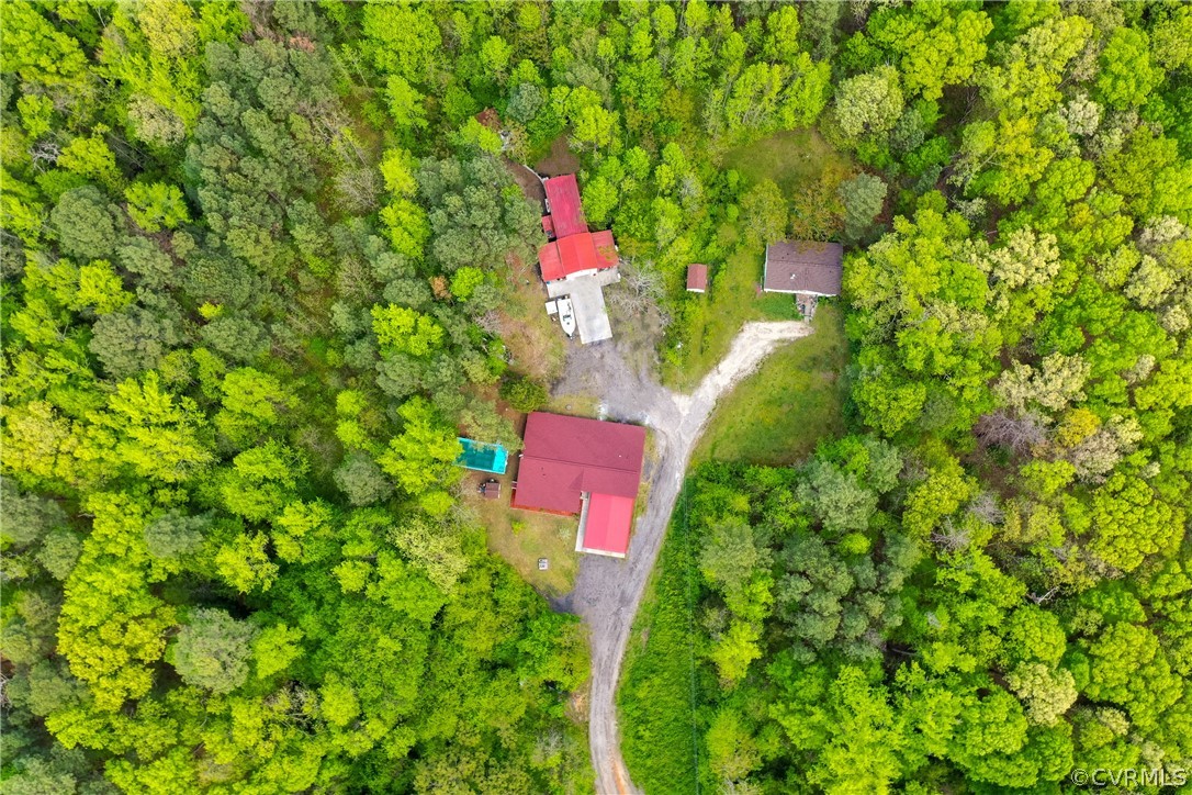 2924 Whitehouse Road Colonial Heights, VA 23834 - Photo 3 of 50 a aerial view of a house with a yard and garden